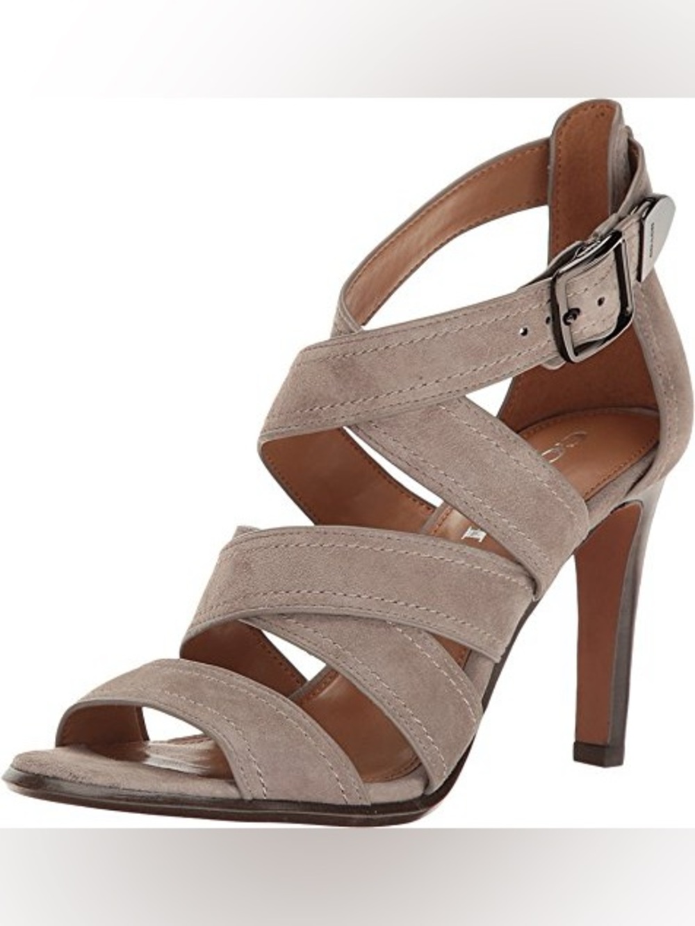 COACH Ilona Fog Lux Suede Sandals Size 10